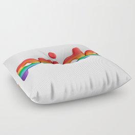 Pride Rainbow Love LGBTQIA+ Floor Pillow