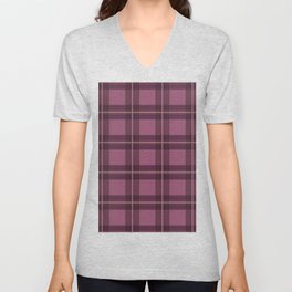 Dark Purple V Neck T Shirt