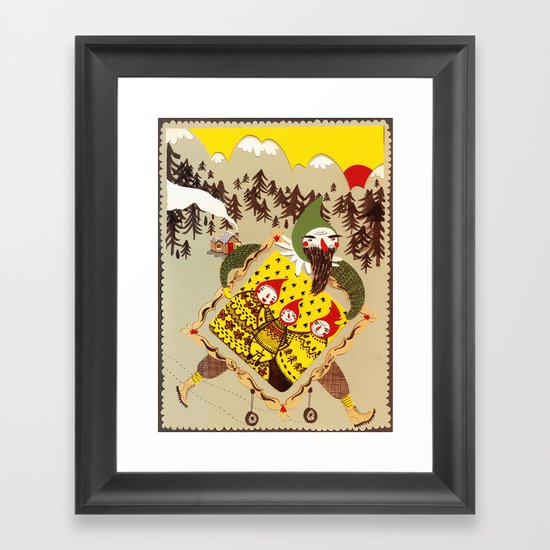 Christmas eve Framed Art Print