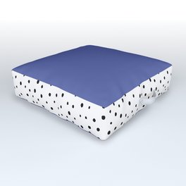 Very Peri + Polka Dots  Outdoor Floor Cushion