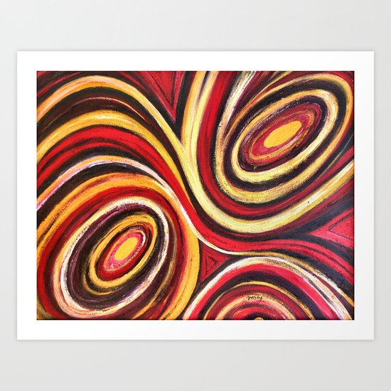 Tribal Eyes Art Print