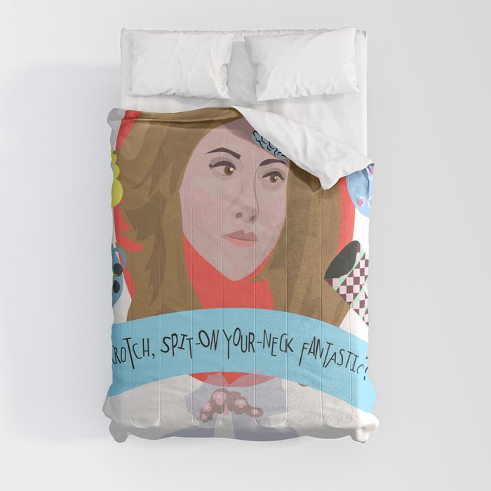 Isn't that just kick-you-in-the-crotch, spit-on-your-neck fantastic? -  Rachel Green Throw Pillow