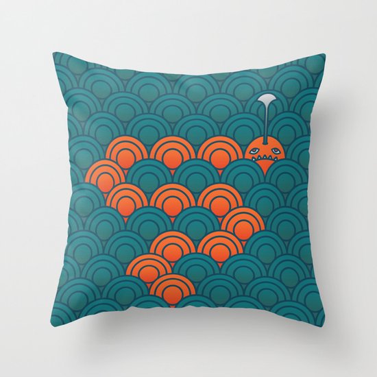 The Last Sea Monster Throw Pillow