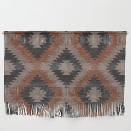 aztec neutrals - inkwell & taupe Wall Hanging