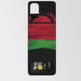 Malawi flag brush stroke, national flag Android Card Case