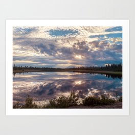 Cloud mirror Art Print