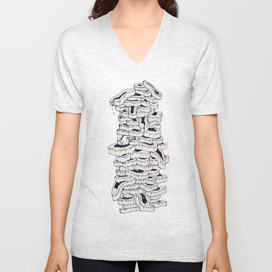 mass meat Unisex V-Neck