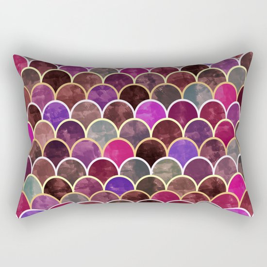 Watercolor Lovely Pattern VVII Rectangular Pillow