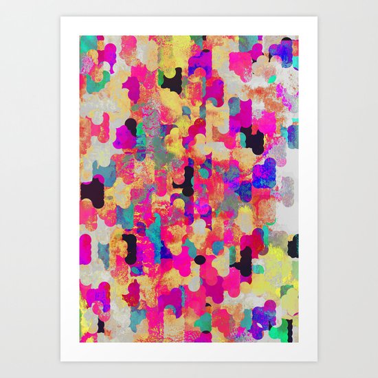 Neon Tambourine Art Print