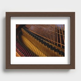 Inside a Grand Piano | Instrument Musician Photography  Recessed Framed Print
