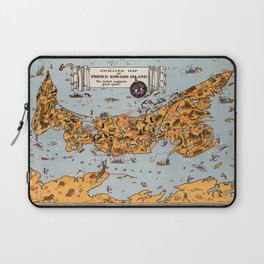 1929 Vintage Map of Prince Edward Island Laptop Sleeve