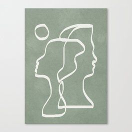 Abstract Faces Canvas Print