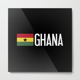 Ghana: Ghanaian Flag & Ghana Metal Print | Greater, Black, Twi, Kwahu, Ahafo, Plains, Africa, Ghana, Dagbani, African 