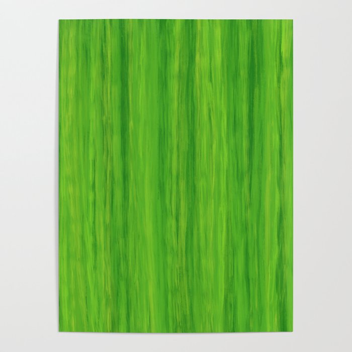 Green Melon Colored Vertical Stripes Poster