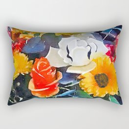 Bright Flowers Rectangular Pillow