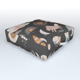 Cute animal Design Seamless Pattern Outdoor Floor Cushion | Cuterat, Kakariki, Pet, Blue, Budgie, Petrat, Cute, Pattern, Bird, Legendaryanimal 