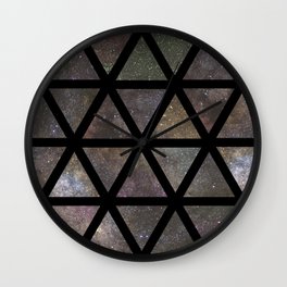 TRIANGLE GALAXY REPETITION Wall Clock