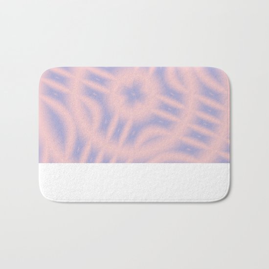 Spacial Coordinates in Rose Quartz and Serenity Bath Mat