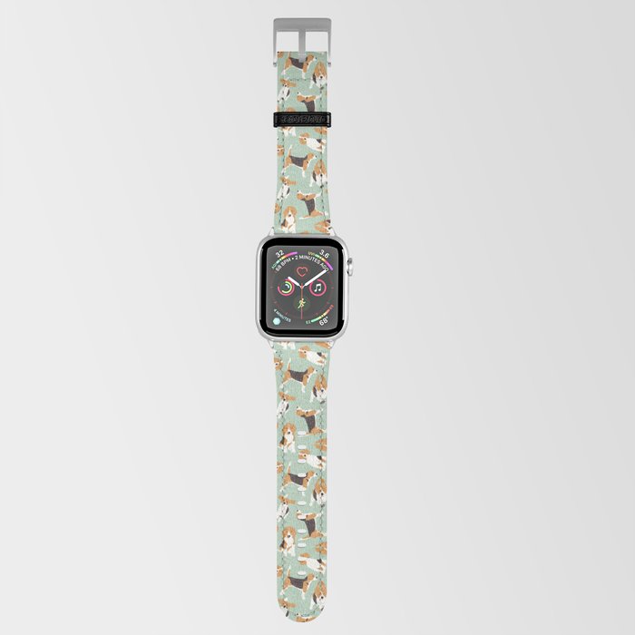 beagle scatter mint Apple Watch Band by Sharon Turner Society6