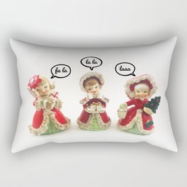 Fa La, La La, Laaa - A Vintage Christmas Rectangular Pillow