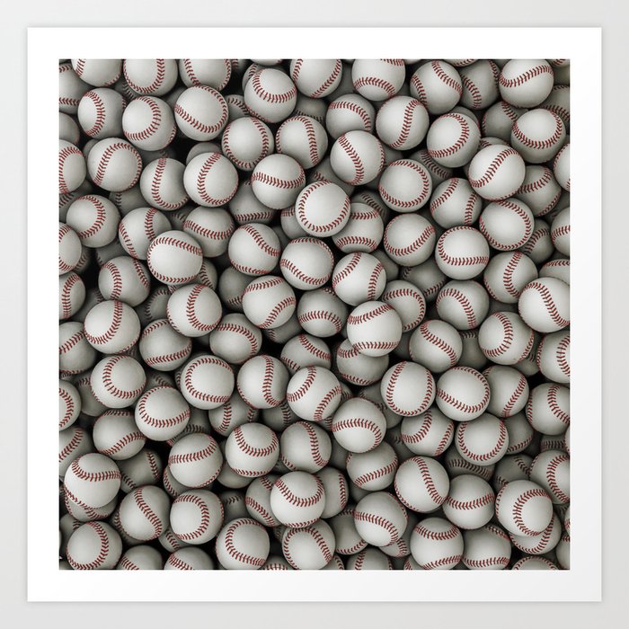 Baseballs Art Print