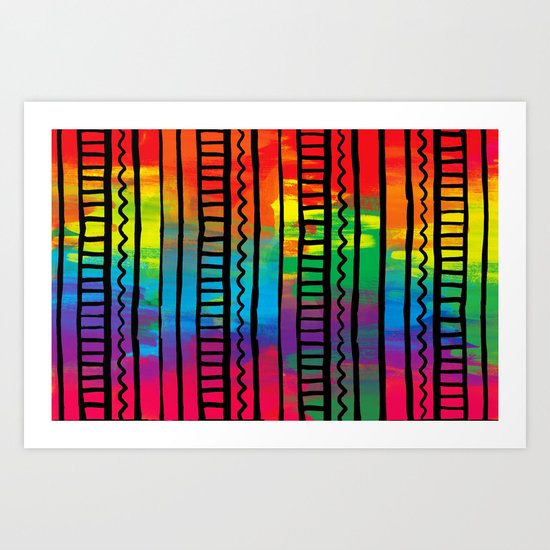 Indigenous traces Art Print