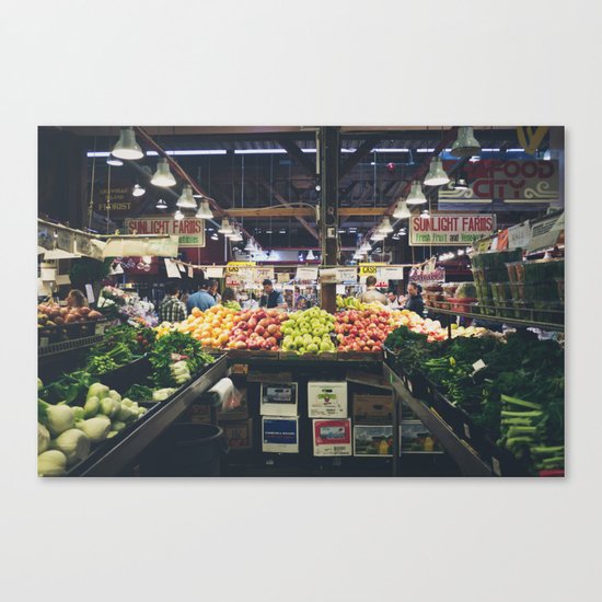 Granville Market Canvas Print