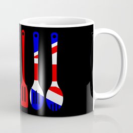 Union Jack Flag Kitchen Tools Silhouette Coffee Mug