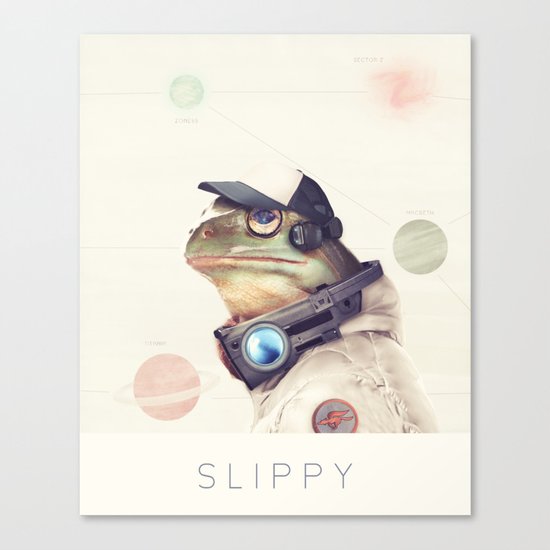 Star Team - Slippy Canvas Print