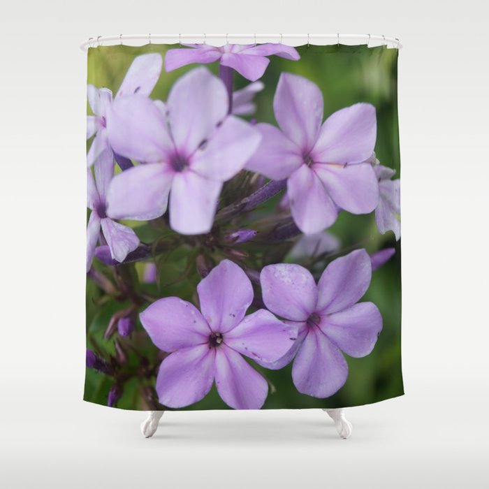Purple Flowers Shower Curtain By Vawart Society6 Purple Flowers Shower Curtain