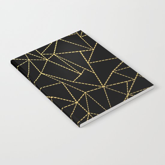 Ab Dotted Gold Notebook