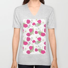 Simple Spring Bouquet V Neck T Shirt