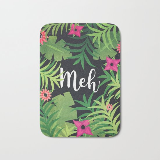 Meh Jungle Print Bath Mat
