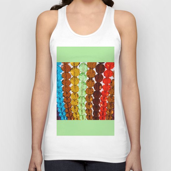 Purty Crystal Beads 2 Unisex Tank Top