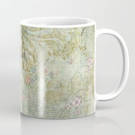 Vintage French Floral Wallpaper Coffee Mug