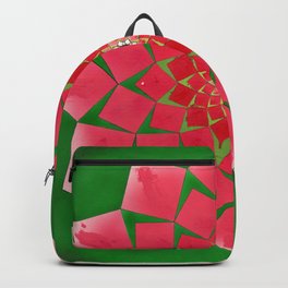 Spiral Rose Backpack | Ink Pen, Acrylic, Pop Art, Typography, Illustration, Stencil, Vector, Digital, Abstract, Concept 