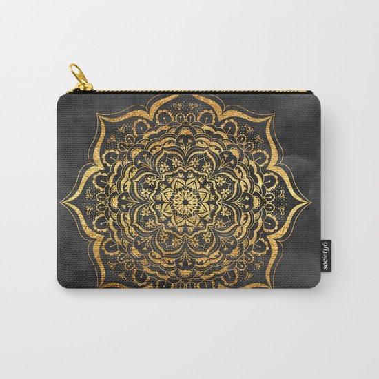 Gold Mandala Carry-All Pouch