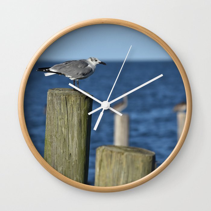 Seagull Pier Wall Clock