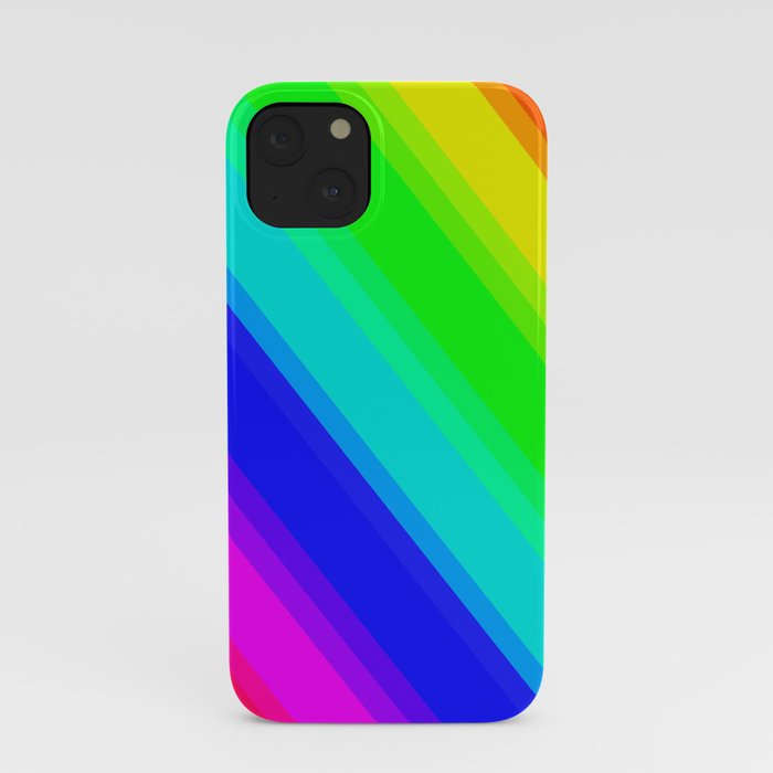 Brightly Coloured Stripes iPhone Case