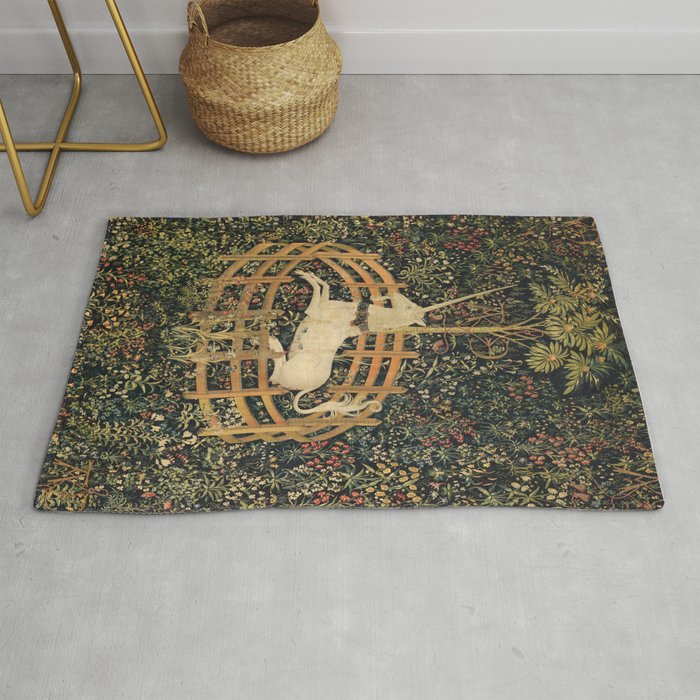 Unicorn tapestry rug clearance