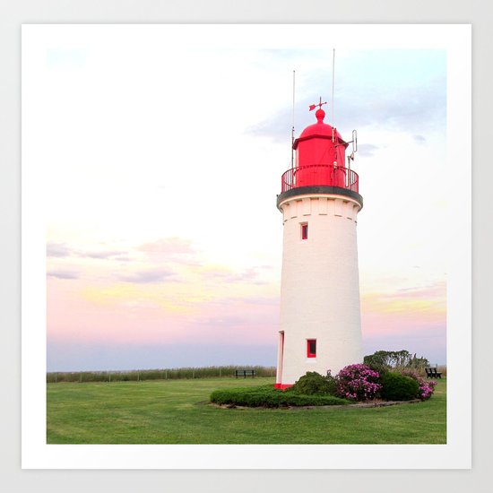 Lighthouse in Victoria Art Print