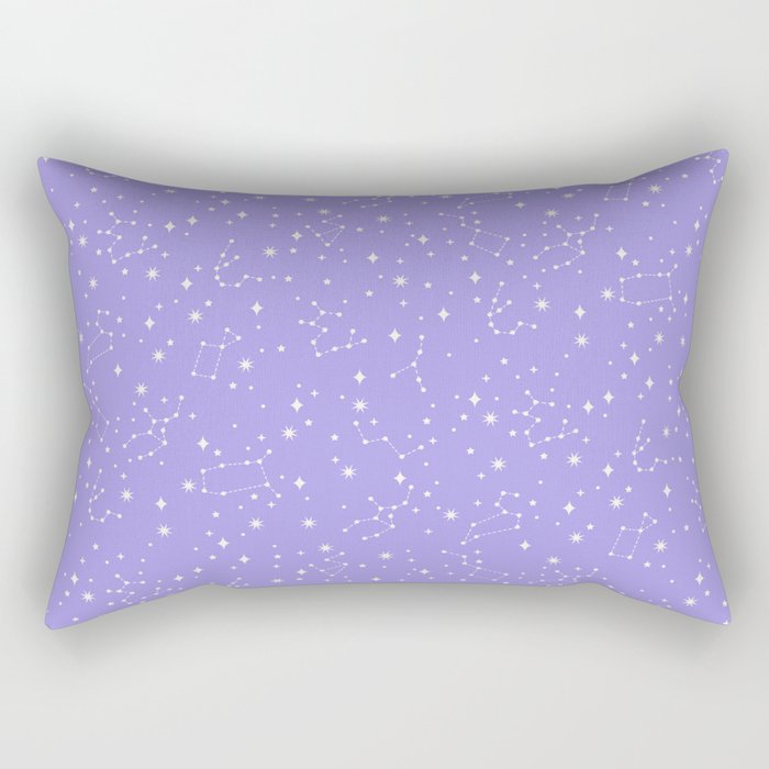 Purple Constellations Rectangular Pillow