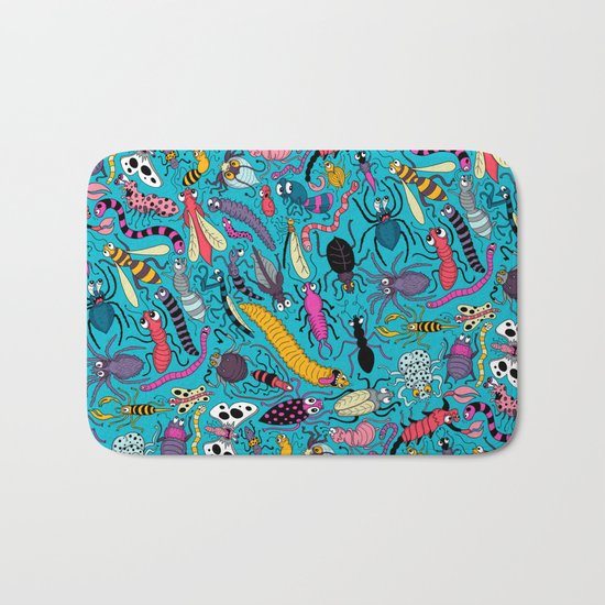 Bug Pattern Bath Mat