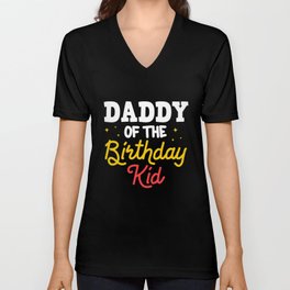 Circus Birthday Party Dad Theme Cake Ringmaster V Neck T Shirt