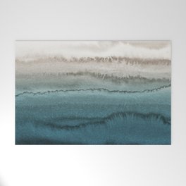WITHIN THE TIDES - CRASHING WAVES TEAL Welcome Mat