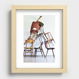 Chairs from 1960s Recessed Framed Print