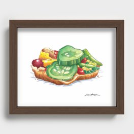 Chicago Style Hot Dog Recessed Framed Print