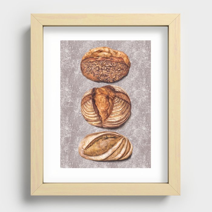Freshly Baked Bread - Bread Lovers Artwork  Recessed Framed Print
