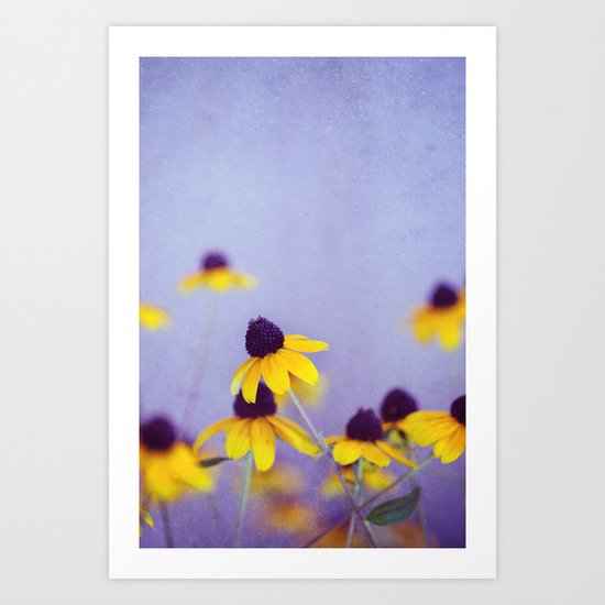 Lilac and Yellow Art Print