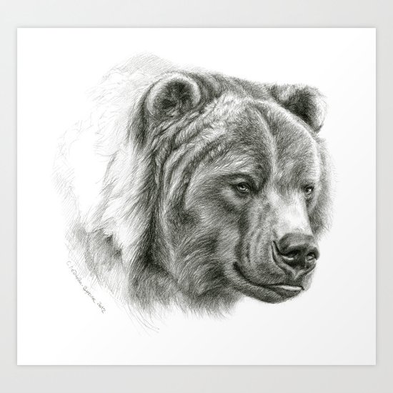 Brown Bear G2012-054 Art Print